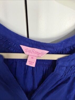 Lilly Pulitzer Royal Blue Dress with Pink Label